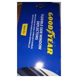 Goodyear Shatterproof Window Deflectors for Trucks Chevrolet (Chevy) Silverado/GMC Sierra 1500 2019-2021 Crew Cab, Tape-on Rain Guards, Vent Deflector, Vent Visor, Truck Accessories, 4pcs- GY003181LP