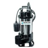 BURCAM 400416T 3/4HP Stainless Steel Sewage Grinder Pump