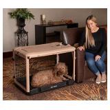 Pet Gear The Other Door Steel Crate - Tan/Black - 36"