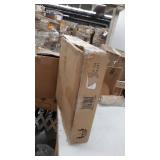 Walker Edison AF18JACSTDW 18 in. Modern Slat Door Side Table, Dark Walnut