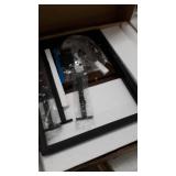 Walker Edison AF18JACSTDW 18 in. Modern Slat Door Side Table, Dark Walnut