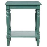 DÃ©cor Therapy Simplify End Table Oak, Antique Iced Blue
