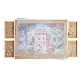 Jomtien Wooden Puzzle Table, Portable Puzzle Board with Drawer for Storing Puzzles, Smooth fiberboard Working Surface, Puzzle Tables for Adults, can Hold 1500 Pieces