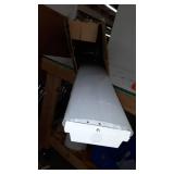 AntLux 4FT LED Flush Mount Puff Lights, 40W 4500LM Linear Light, 4000K Neutral White, 4 Foot Integrated LED Wraparound Ceiling Lighting Fixtures for Kitchen Laundry, Fluorescent Replacement, 4 Pack