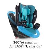 Evenflo Gold Revolve360 Rotational All-in-1 Convertible Car Seat Swivel Car Seat Rotating Car Seat for All Ages Swivel Baby Car Seat Mode Changing 4120Lb Car Seat and Booster Car Seat, Onyx