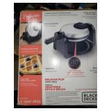 BLACK+DECKER Belgian Flip Waffle Maker 1a+