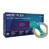 MICROFLEX Glove 93-260 Chemical Resistant, Size L