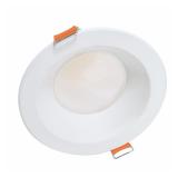 HALO 6 in. Selectable Round Canless Recessed Integrated LED Retrofit Module with White Trim