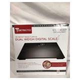 Escali Dual Weigh Digital Scale, Black