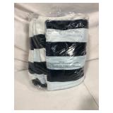 Exclusivo Mezcla 100% Cotton 4-Pack Oversized Cabana Striped Large Beach Towel Set, Pool Towel, Bath Towel( Dark Navy, 35"x70")- Soft, Quick Dry, Lightweight, Absorbent and Plushies