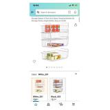 Stackable Under Shelf Basket, iSPECLE Stackable Wire Storage Basket 4 Pack Save Space Hanging Baskets for Storage Pantry Organization, Easy to Install