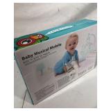 YuanLeBao Baby Mobile for Crib Musical Toy,Baby Toy with Remote Control,Crib Toys with Night Light and Music,Touch Control Toys,Projection,