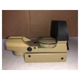 CVLIFE 1X22X33 Red Green Dot Gun Sight Scope Reflex Sight with 20mm Rail, Sand Colored