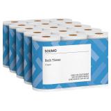 Amazon Brand - Solimo 2-Ply Toilet Paper, 6 Count (Pack of 5)