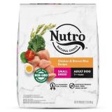 NUTRO NATURAL CHOICE Small Breed Adult Dry Dog Food, Chicken & Brown Rice Recipe Dog Kibble, 13 lb. Bag