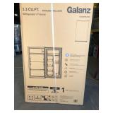 Galanz 3.3 cu ft Single Door Mini Fridge in Stainless Steel