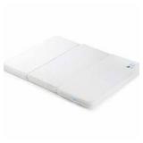Bi-Comfer Tri-Fold Memory Form Pack n Play Mattress Pad, Firm(for Infant) & Soft(Toddlers) Side with Waterproof & Washable Cover and Cary Bag, Mini Crib & Portable Foldable Playard Mattress