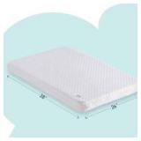 hiccapop Pack and Play Mattress Pad [Dual Sided] w/Firm Side (for Babies) & Soft Memory Foam Side (for Toddlers) | Memory Foam Play Yard Mattress | Playard Matress Fits (38"x26") Pack N Play Playpens