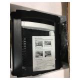 Luby Griddle with Removable Glass Lid & Drip Tray,Non-Stick Cooking Surface & Adjustable Temperature Knob,Indoor Outdoor Used, Dishwasher Safe, Black