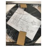 Small Round Foldable Table, BLACK