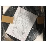 Small Round Foldable Table, BLACK