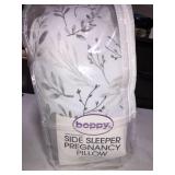 Boppy Side Sleeper Pregnancy Pillow - Gray Falling Leaves