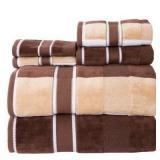 Plymouth Home 6 Piece 100% Cotton Towel Set