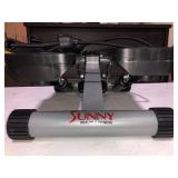 Sunny Health & Fitness Mini Stair Stepper Machine with Resistance Bands for At Home Workout, Cardio, NO. 012-S