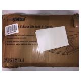 VIVOHOME Steel Motorcycle ATV Wide Deck Scissor Lift Jack Crank Hoist Stand 1100 lbs