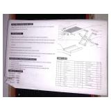 VIVOHOME Steel Motorcycle ATV Wide Deck Scissor Lift Jack Crank Hoist Stand 1100 lbs