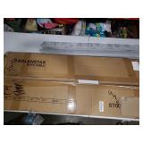 Rolanstar Console Table with Shelves, 40â Rustic Entryway Table, Wood Sofa Table with Retro Metal Frame for Entryway, Living Room, Hallway, Sofa, Rustic Brown