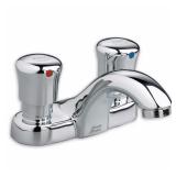 American Standard Centerset 2-Handle 0.5 GPM Metering Bathroom Faucet in Chrome