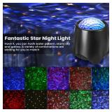 Ocean Wave Light Projector,Elfeland Christmas Projector Light Ocean Noise Star Night Lights Skylights Projector for Bedroom,Outdoor,Kid