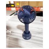 HonHey Handheld Fan Portable, Mini Hand Held Fan with USB Rechargeable Battery, 3 Speed Personal Desk Table Fan with Base, 8-12 Hours Operated Small