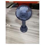 HonHey Handheld Fan Portable, Mini Hand Held Fan with USB Rechargeable Battery, 3 Speed Personal Desk Table Fan with Base, 8-12 Hours Operated Small