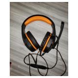 Kikc PS4 Gaming Headset with Mic for Xbox One, PS5, PC, Mobile Phone and Notebook, Controllable Volume Gaming Headphones with Soft Earmuffs, Headphones