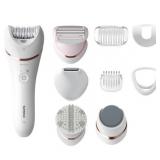 Philips Epilator Series 8000 5 In 1 Shaver, Trimmer, Pedicure and Body Exfoliator with 9 Accessories