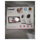 VTech VM350-2 5" Video Baby Monitor with 5" Screen, Long Range, Invision Infrared Night Vision, 2 Cameras, Multiple Viewing Options, Two Way Talk, Auto On Screen