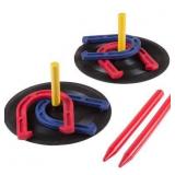 TOYSHARING Rubber Horseshoes Game Set