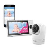 VTech Smart WiFi Baby Monitor VM901, 5-inch 720p Display, 1080p - OPEN BOX