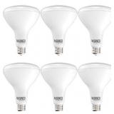 Sunco Lighting 6 Pack BR40 LED Bulb, 17W=100W, Dimmable, 5000K Daylight, 1400 LM, E26 Base, Indoor Flood Light for Cans - UL & Energy Star - DAMAGED BOX, LIGHTS IN GOOD CONDITION