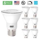 Sunco Lighting 6 Pack BR40 LED Bulb, 17W=100W, Dimmable, 5000K Daylight, 1400 LM, E26 Base, Indoor Flood Light for Cans - UL & Energy Star - DAMAGED BOX, LIGHTS IN GOOD CONDITION