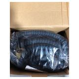 Flexi Hose with 8 Function Nozzle Expandable Garden Hose, Lightweight & No-Kink Flexible Garden Hose, 3/4 inch Solid Brass Fittings and Double Latex Core, 100 ft Blue Black