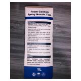 Twinkle Star Foam Cannon 1 L Bottle Snow Foam Lance with 1/4" Quick Connector, 5 Nozzle Tips for Pressure Washer