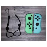 THAVENFLY Controller Replacement Campatiable for Nintendo Switch - Left and Right Neon Joycon Pad with Wrist Strap, Alternatives for Nintendo Switch Controllers, Wired/Wireless L/R Switch Remotes