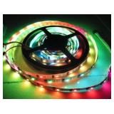 5 Meter Length WS2801 RGB LED Strip, Individually addressable LEDs 2801 Pixel Strips,32 Led/m,32 SMD5050 RGB LEDs per Meter, with 32 WS2801 ICS (Each LED is Individually addressable),Non-Waterproof