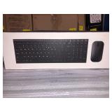 SeenDa 2.4G Wireless Keyboard and Mouse Combo Compact Quiet Full Size Wireless Keyboard and Mouse Set for Windows Computer PC