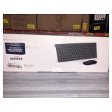 SeenDa 2.4G Wireless Keyboard and Mouse Combo Compact Quiet Full Size Wireless Keyboard and Mouse Set for Windows Computer PC