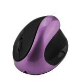 Viwind Wireless Mouse 2.4G Ergonomic Vertical Optical Mouse with Nano Receiver,4 Adjustable DPI 800/1200/ 1600/2400,Rechargeable Li-Battery,6 Buttons for Computer,Notebook, PC, Laptop, MacBook(Purple