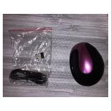 Viwind Wireless Mouse 2.4G Ergonomic Vertical Optical Mouse with Nano Receiver,4 Adjustable DPI 800/1200/ 1600/2400,Rechargeable Li-Battery,6 Buttons for Computer,Notebook, PC, Laptop, MacBook(Purple